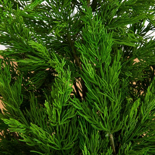 Nearly Natural 3ft. Unlit Real Touch Winter Cypress Artificial Potted Christmas Tree